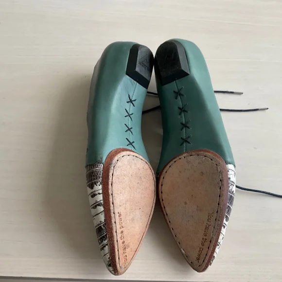 John Fluevog LIMITED EDITION Power Coal two-tone lace up - Picture 5 of 5